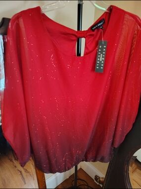 Sara Michelle Hot Pink Sleeveless Dress Top